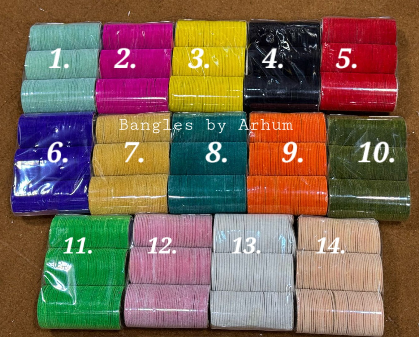 1.Velvet Bangles small (metal)