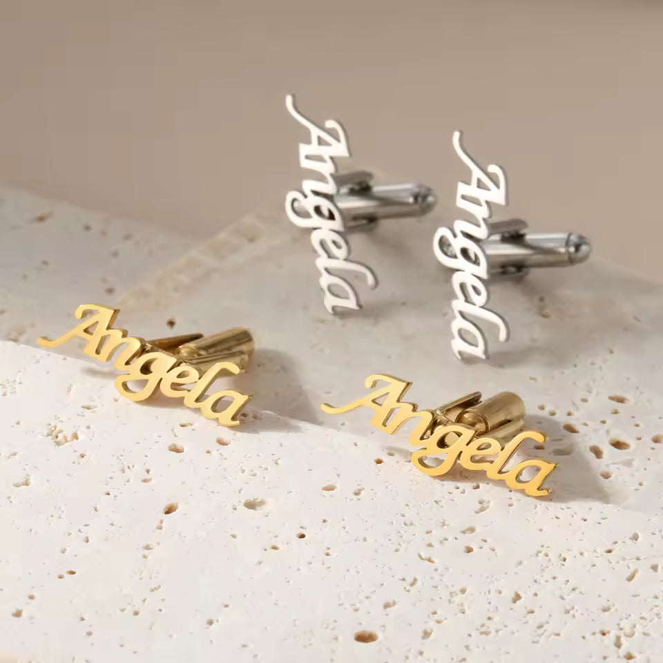 Customize Classic Name cufflinks.