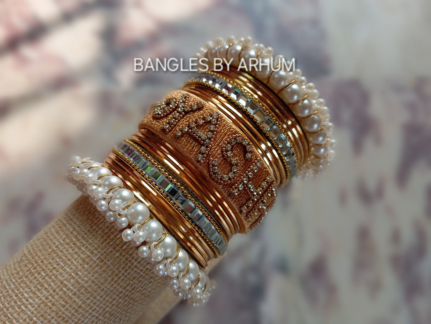 Customize Name Bangles set.