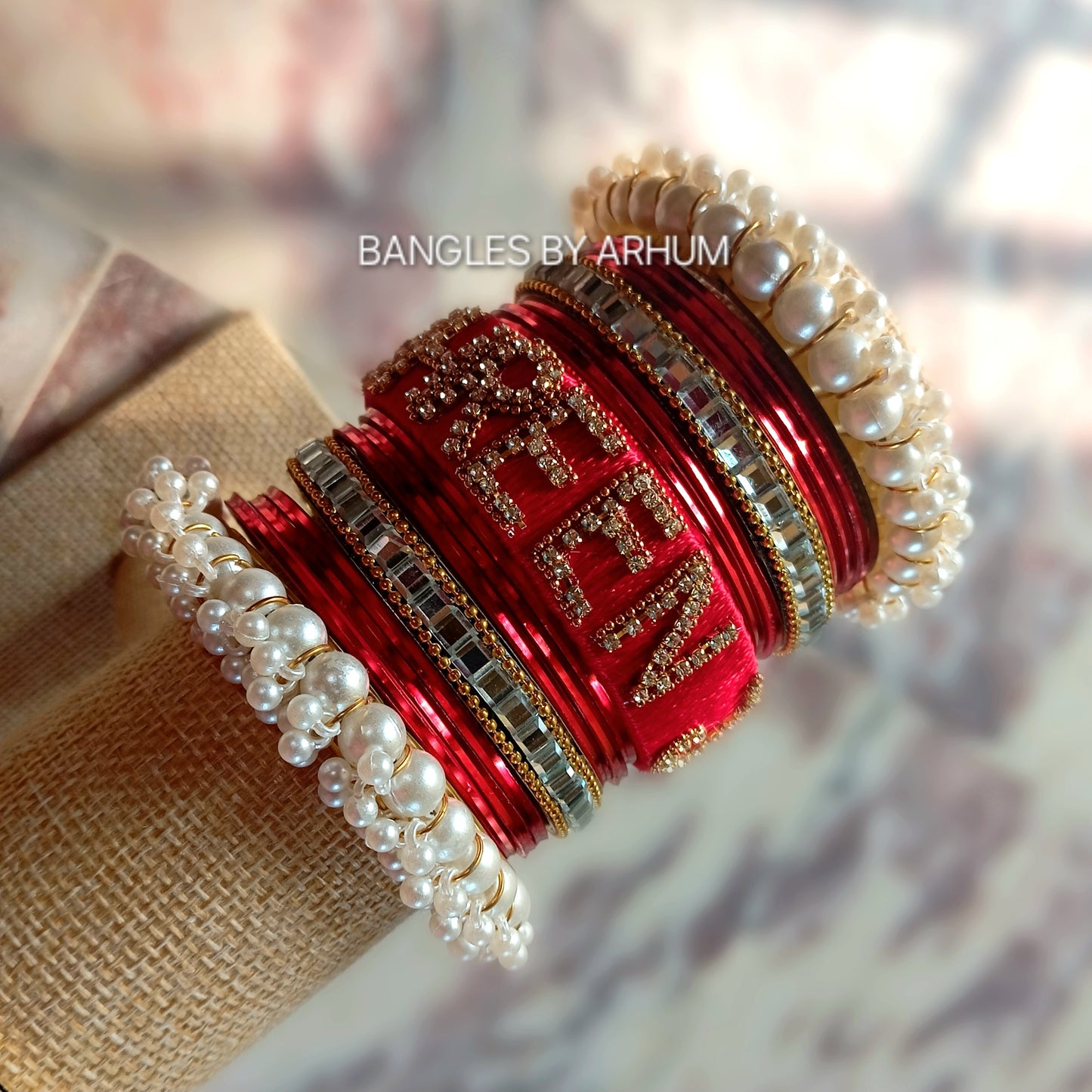 Customize Name Bangles set.