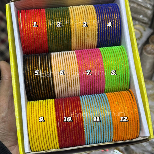 Shimmery velvet Bangles.