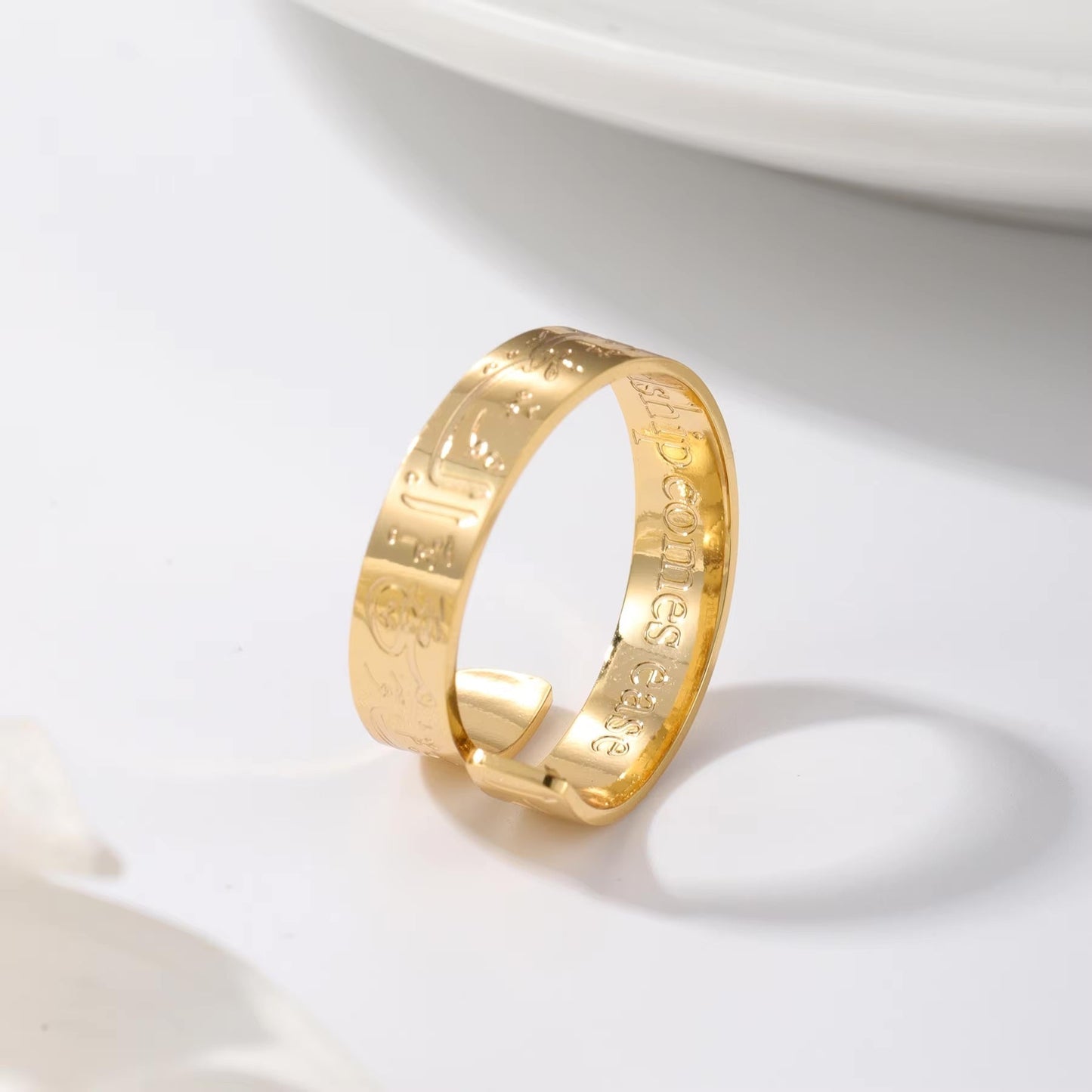 With Hardship Comes Ease Ring