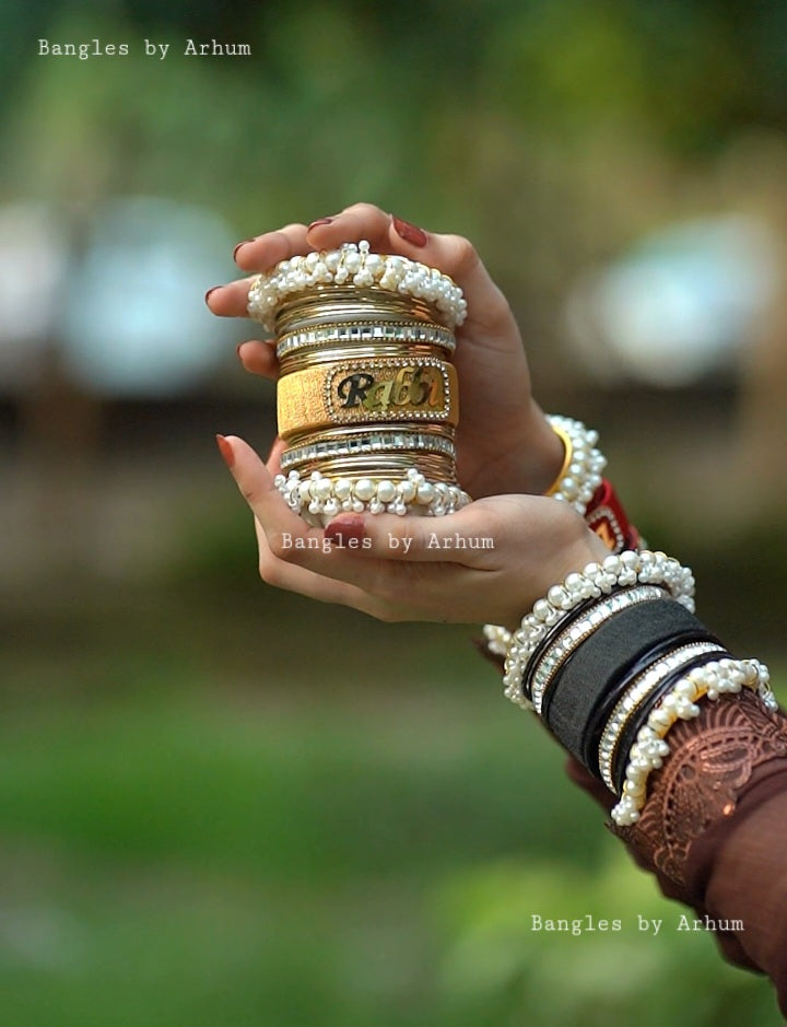 Customize Name Bangles set.
