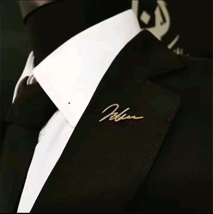 Customize Name Brooch for men