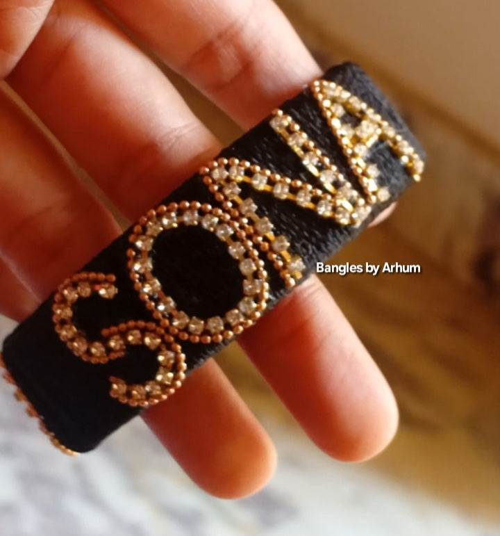 Customize Name Bangles set.