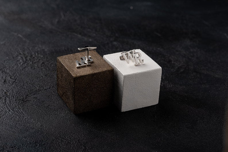 Initial Name Cufflinks Pair For Men