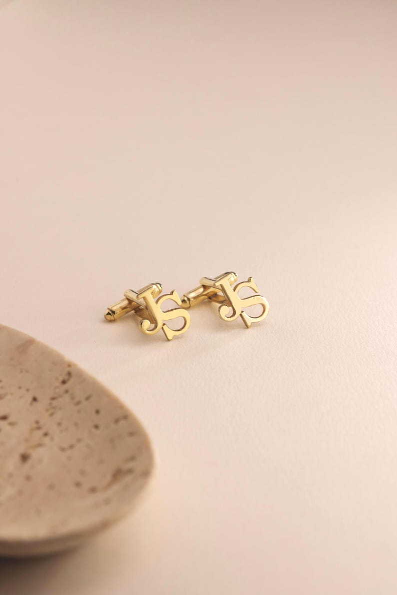Initial Name Cufflinks Pair For Men