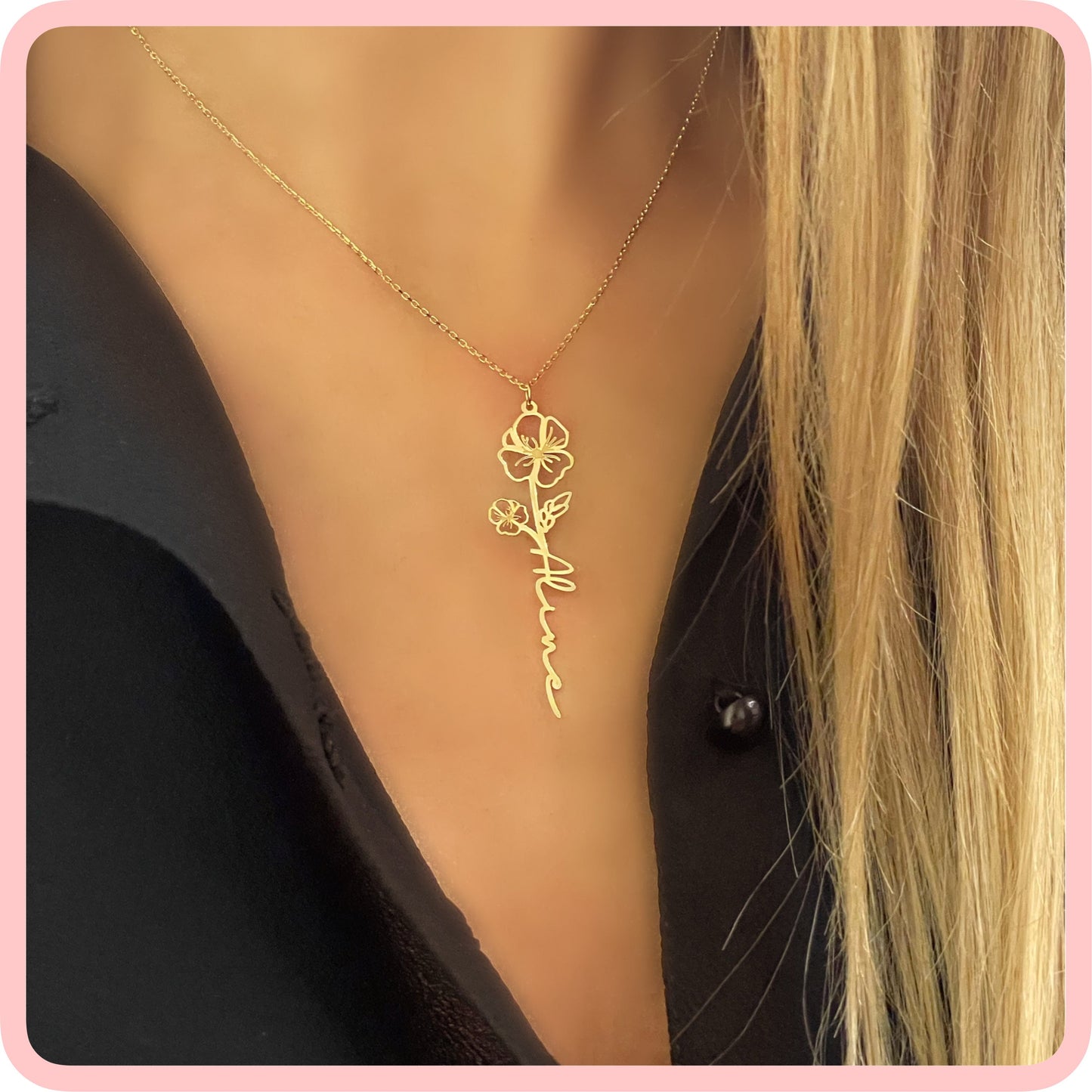 Flower Name necklaces